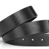 Men's Genuine Cowhide Leather Perforated Belt Strap Without Buckle