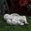 Angel Garden Ornament Resin Sculpture With Cupid Figure For Micro Landscape