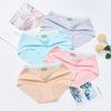 Ladies Summer Sexy Match Color Pure Cotton Hip Breathable No Scar In Waist Triangle Briefs