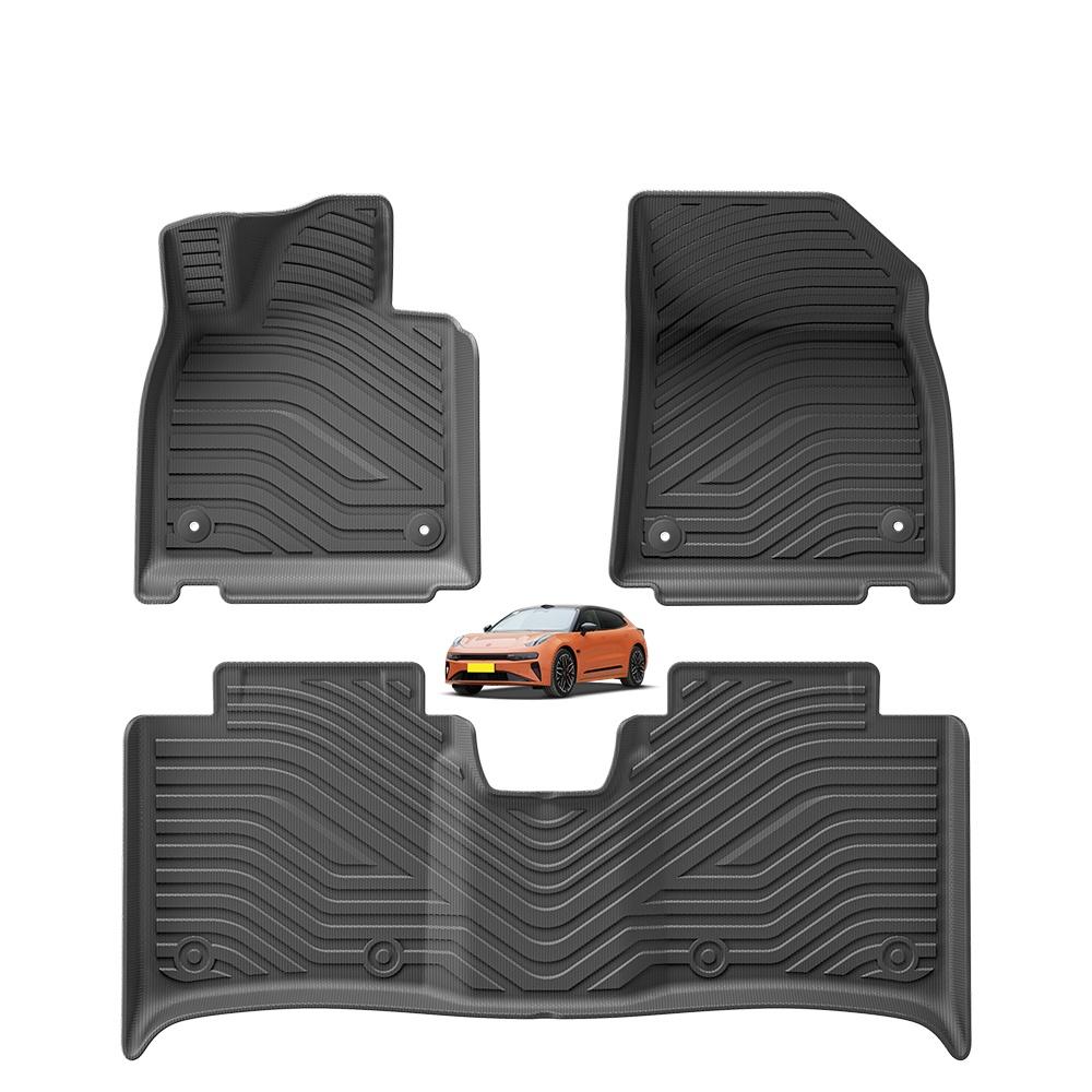 Left Drive for ZEEKR 001 2024 2025 TPE Car Floor Mats Cargo Liner Trunk Pad Foot Mats All Weather Waterproof Accessories Black