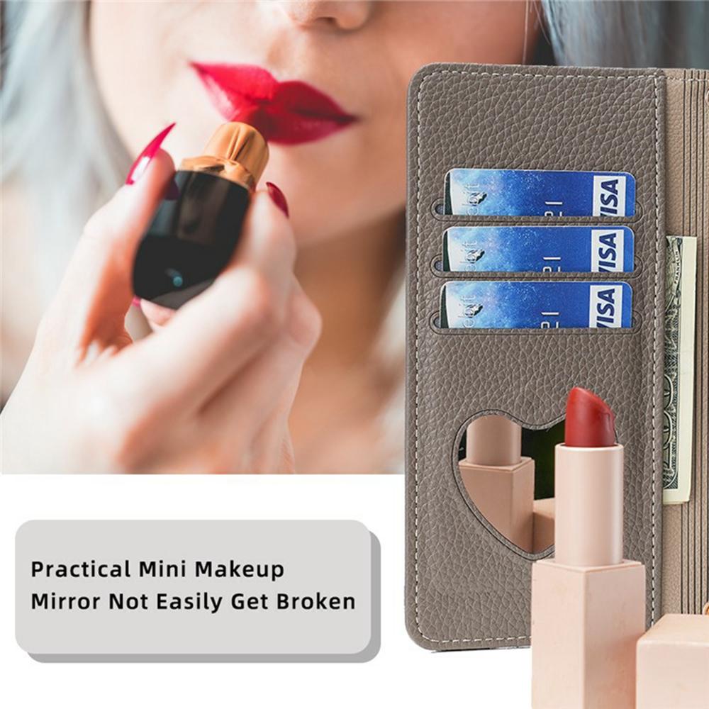 For Motorola Moto G85 5G/S50 Neo 5G Case Mirror Wallet Leather Phone Cover with Chain Shoulder Strap