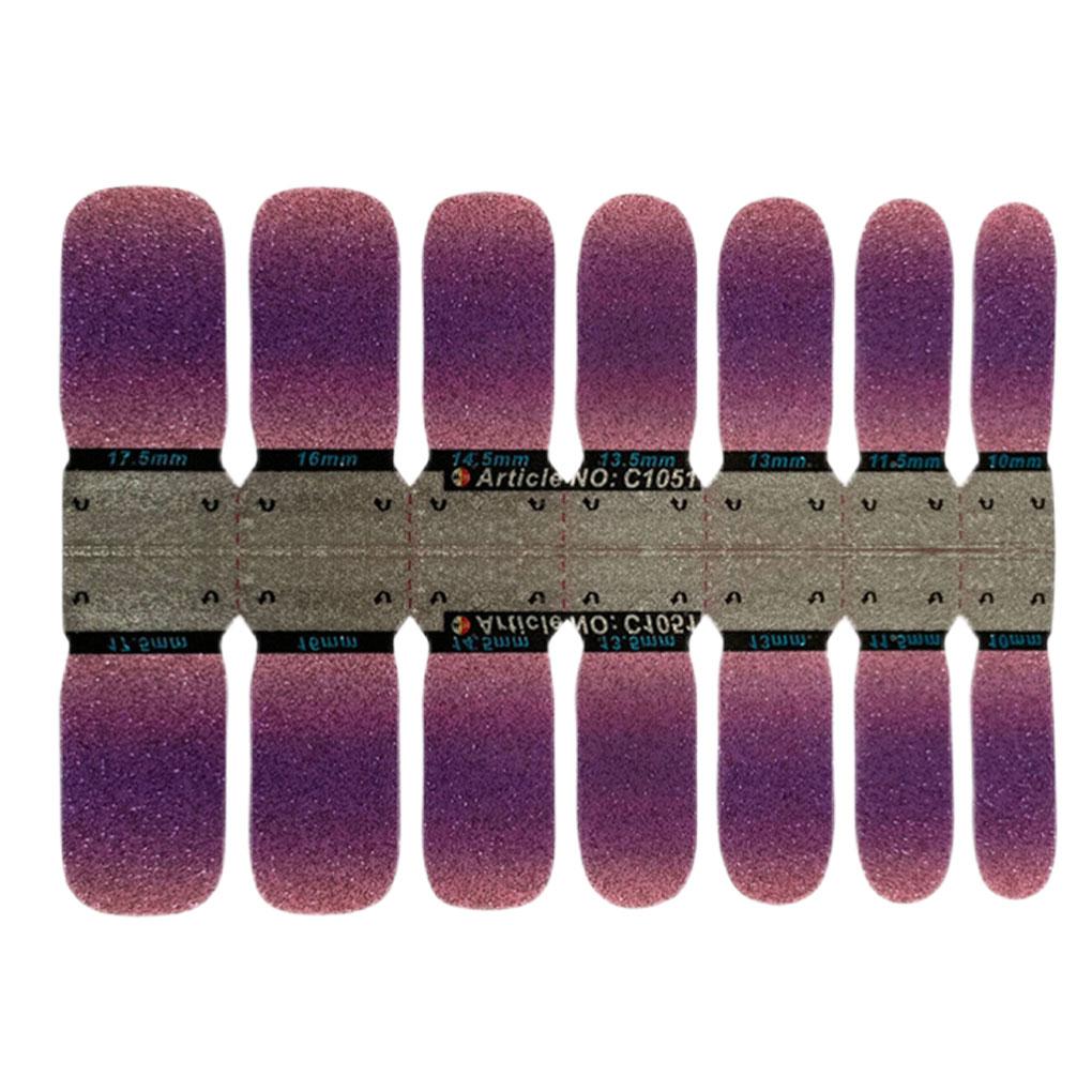 

Nail Sticker Self-adhesive Style Waterproof Square Durability Shiny Pattern Paster Press Type Strong Viscosity Manicure Tips