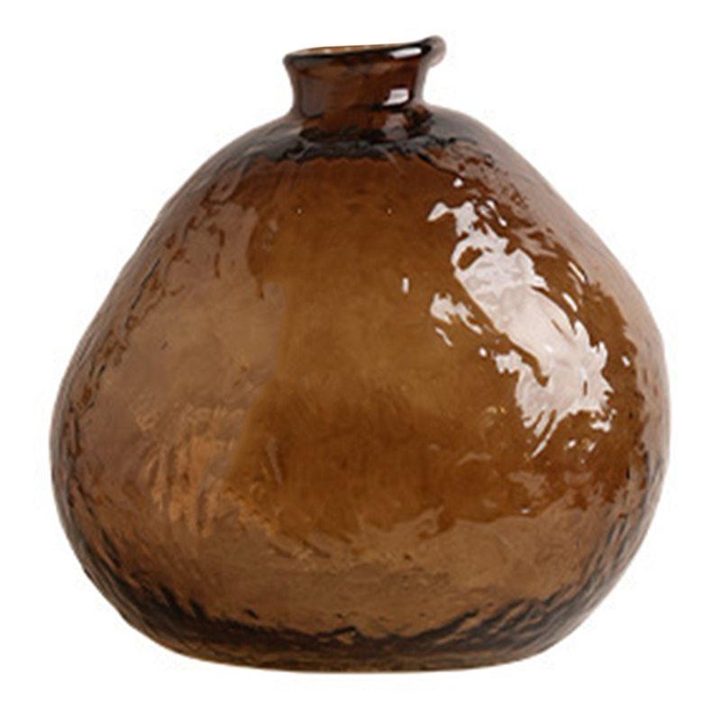 Minimalist Flowers Arrangement Brown Glass Vase Hydroponics Plant Pot Table Decoration Floral Vases Room Aesthetic Decor