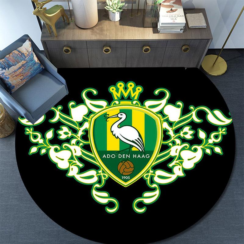 ADO Den Haag,Round Area Rug,Carpet Rug for Living Room Bedroom Sofa Playroom Decor,Non-slip Floor Mat