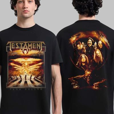 Testament Para Bellum Album Merch Pochette d'album avec graphique du groupe T-shirts double face Haut de gamme Luxe est pour hommes et femmes Top Y2k