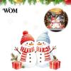 Festive Glass Stickers for Kids Christmas Snowman Static Sticker, PVC Waterproof Window Decals Holiday Home Decoration, Snowflake Clings Doors