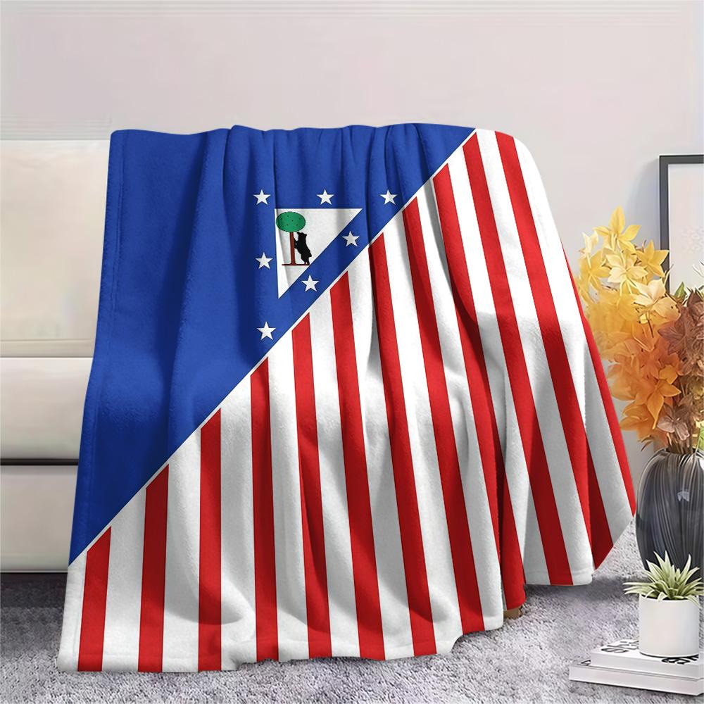 Club Atletico de Madrid Flannel Blanket, High quality Comfortable for All Seasons, Home Decor, Warmth and Comfort