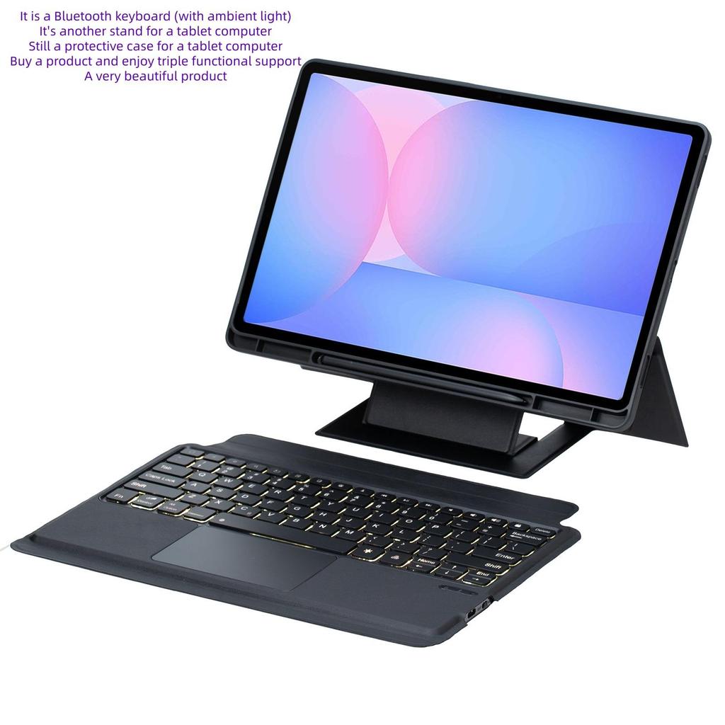 Suitable for Samsung Tab S11 Ultra 14.6-inch bracket suspended split touch backlit Bluetooth keyboard