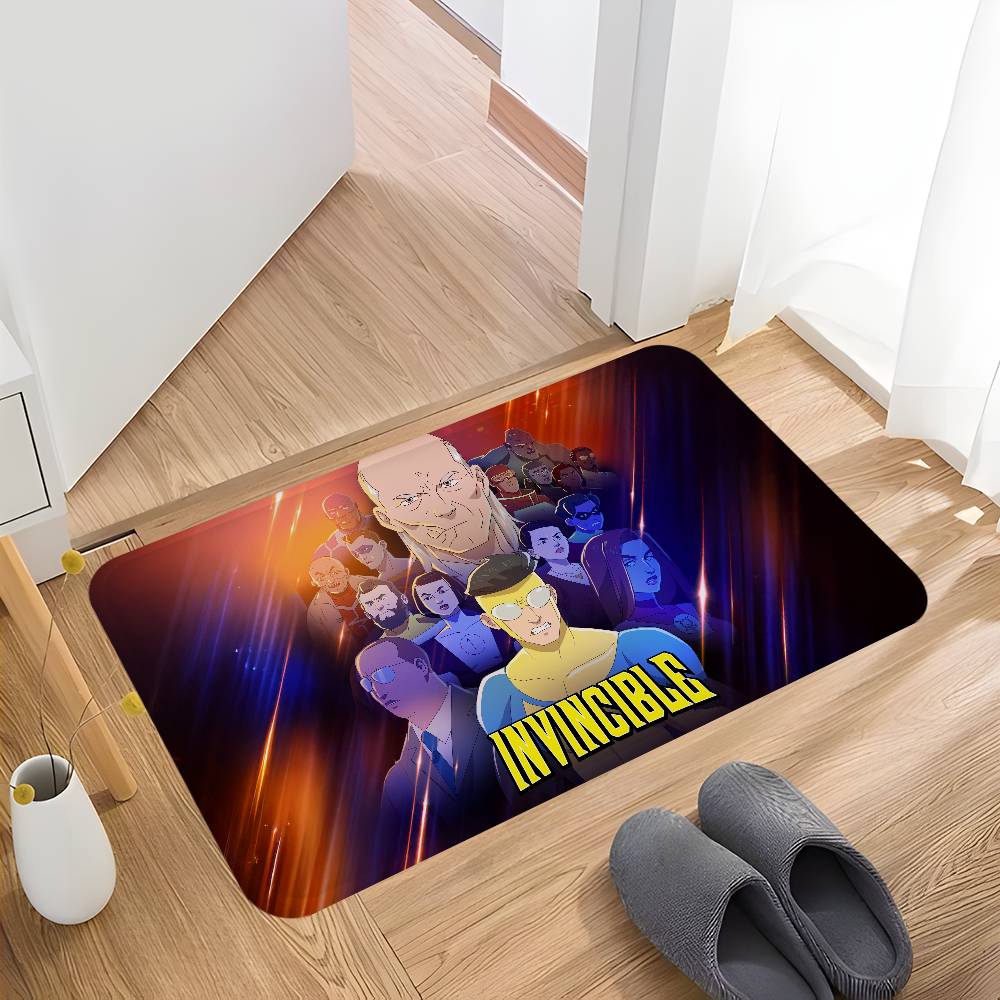Cartoon Invincible Door Mat Nordic Style Bedroom Living Room Doormat Home Balcony Anti-Slip Alfombra