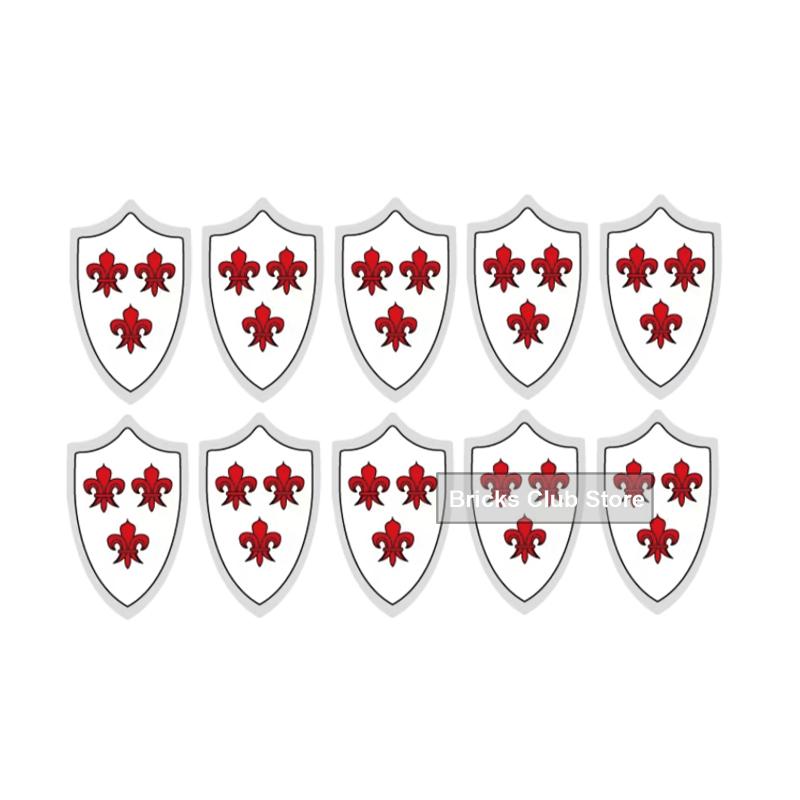 MOC Medieval Knights Building Blocks Accessories Plumes Pauldron Fence Helmet Shield Plush Cloak Soldier Weapons MOC Mini Bricks