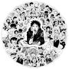 10/30/50/100pcs Black White Anime Luffy Zoro Stickers Cartoon ONE PIECE Decals DIY Skateboard Car Cool Manga Graffiti Sticker