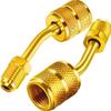 Professional R410A Adapter for Air Conditioner Hose 5/16inch SAE Female to 1/4inch SAE Male Accessories
