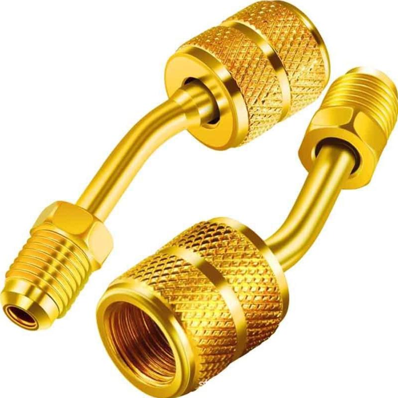 Professional R410A Adapter for Air Conditioner Hose 5/16inch SAE Female to 1/4inch SAE Male Accessories