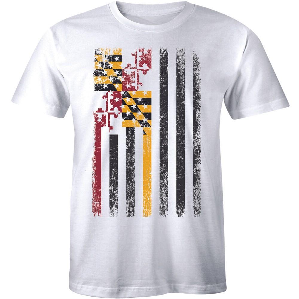 Maryland Flag USA Flag Pride Tee T-shirt Baltimore Fredrick Annapolis Rockville Unisex T-Shirt S