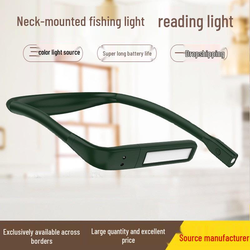 Foldable USB Neck-Hanging Gooseneck Fishing and Running Light