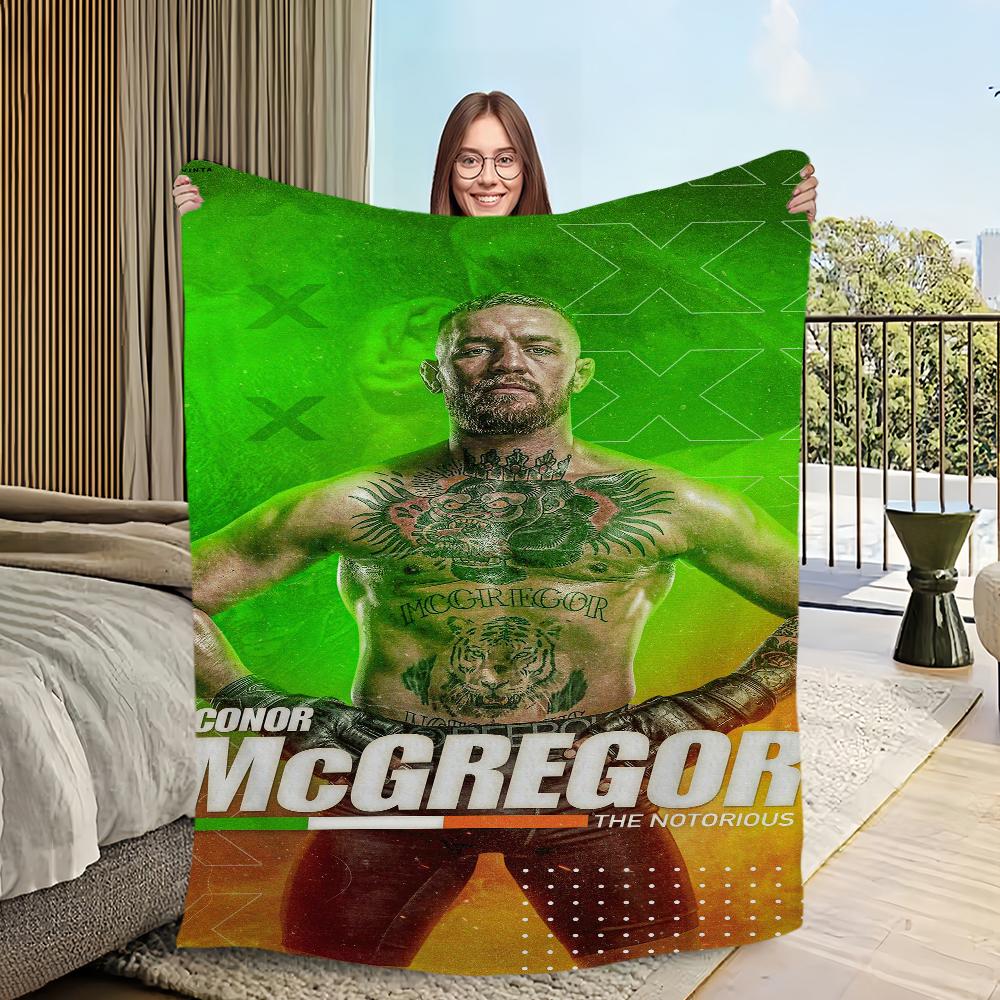 Comfort Warm Soft Champion Plush Blanket Suitable for Sofa Living Room Boxer Mcgregor Office Bedroom C-Conor U-UFC Travel Gift
