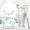 1 Pair Dental Fake Braces Metal Wires Bracket Temporary Tooth Decoration Dental Fashion Decoration for Daily Tooth Protect