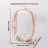 High-Transparency Thickened PVC Cotton Doll Storage Bag - Dustproof, Cute, Hanging, Transparent Q Round Design