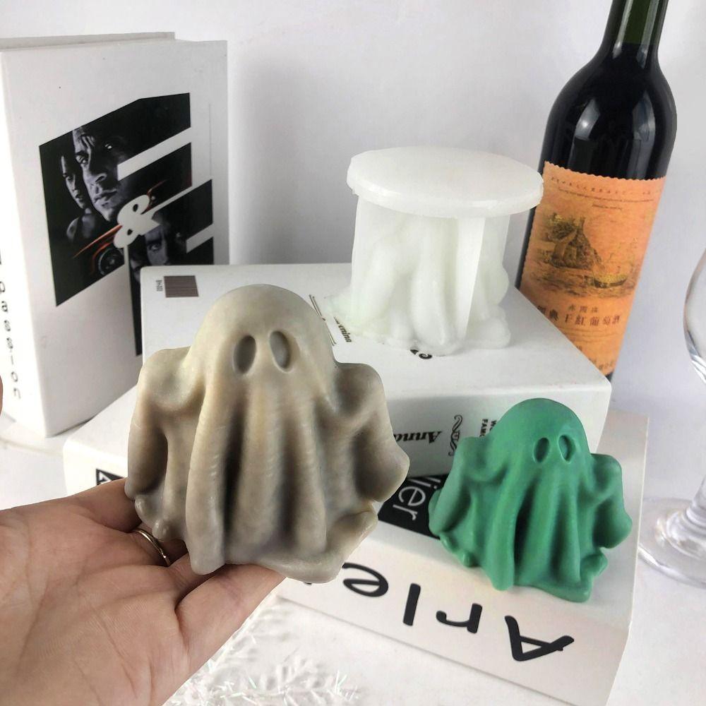 

3D призрачная форма для свечей Белая призрачная силиконовая форма Ароматическая свеча Призрачная свеча Изготовление свечей