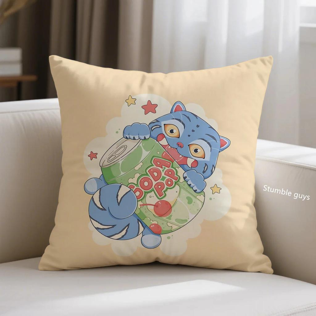 Demon Hunters Kpop Kissenbezug Anime Sofakissenbezug Niedliche Deko für Kpop-Fans Wohnraum