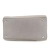 Used Michael Kors Handbag Leather Gray With Charm