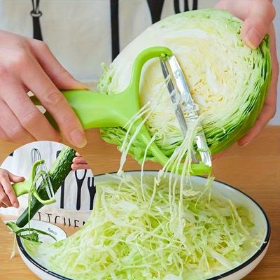1 pièce Râpe à légumes multifonctionnelle, Coupe-chou, Éplucheur à large ouverture, Gadgets de cuisine pour coupeur et trancheur de fruits et légumes