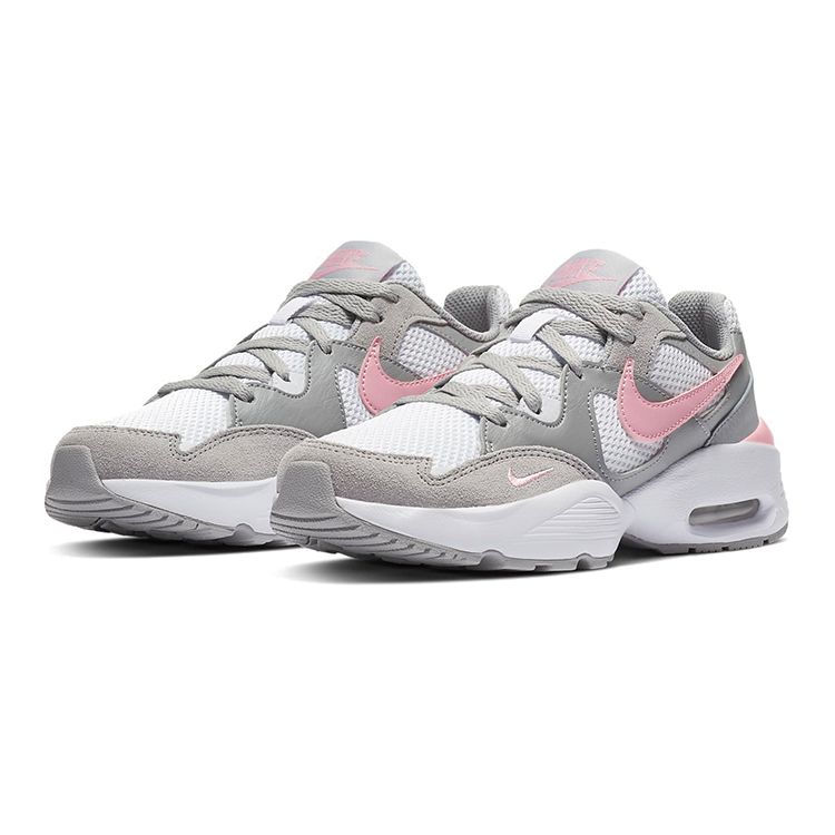 Nike Air Max Fusion GS Light Smoke Grey Pink Kids Sneakers White CJ3824-003