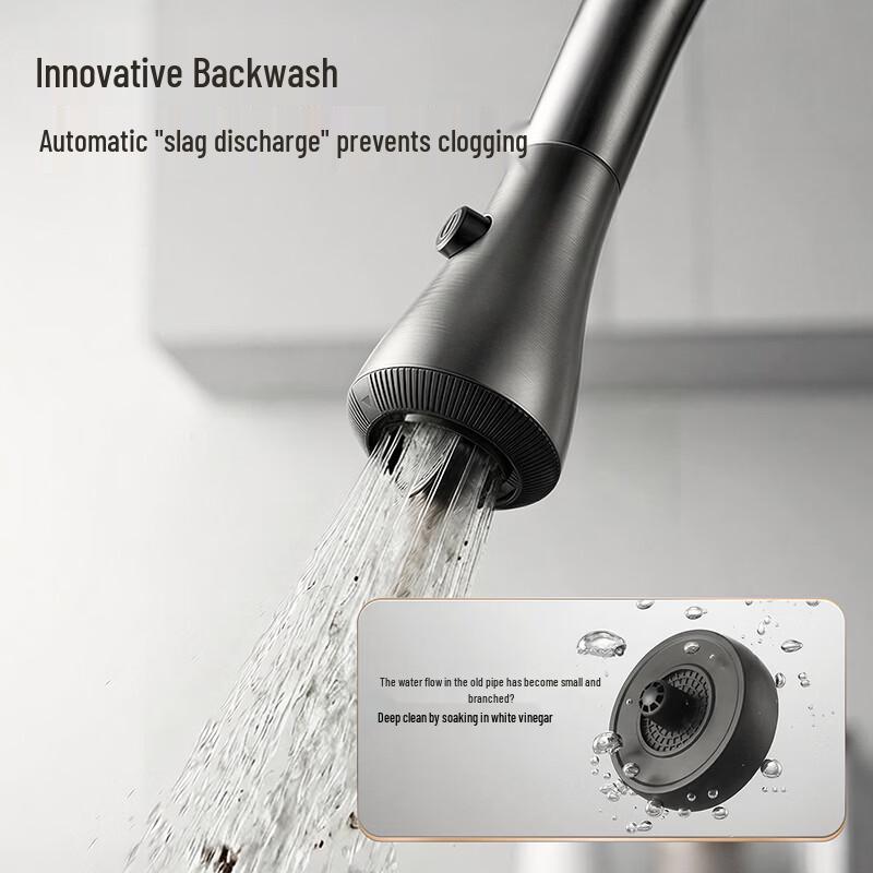ARROW Gunmetal Grey Pull-Out Kitchen Faucet