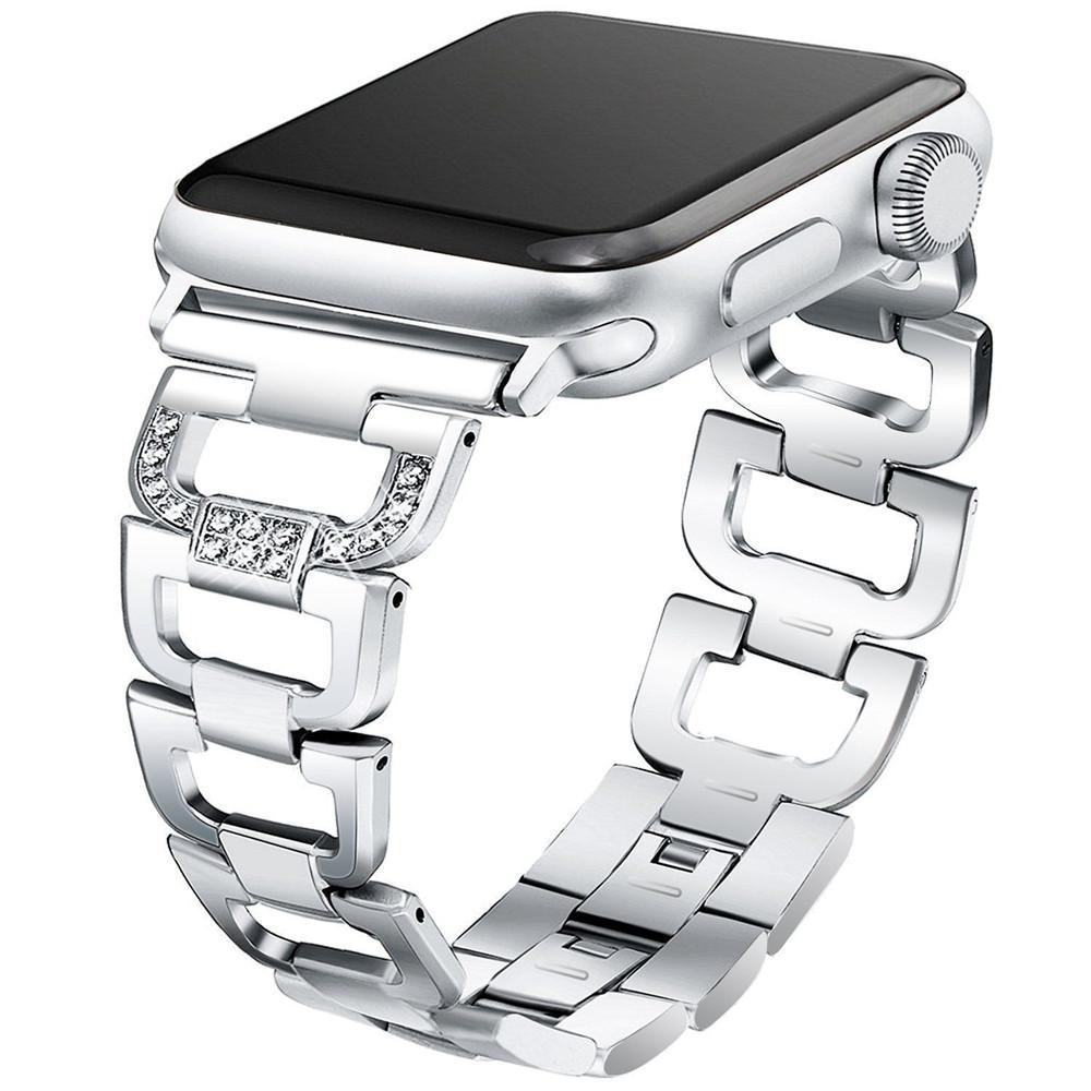 Luxury Metal Diamond Bracelet for Apple Watch Band 49 44 41 42mm for Iwatch 8 7 SE 6 5 4 3 38 45 40mm Stainless Steel Strap Smartwatch Accessories