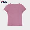 FILA Women's Ribbed Slim-Fit Short Sleeve T-Shirt