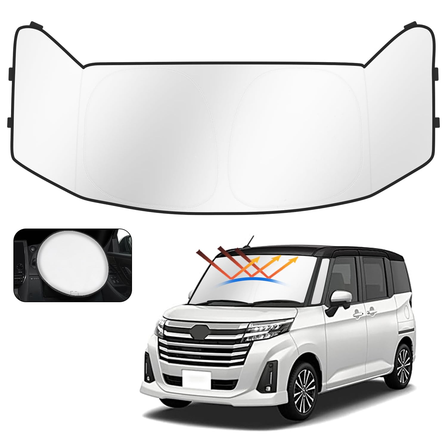 

Cartist Toyota Roomy Tank Передний солнцезащитный козырек TANK ROOMY Sunline Sunset Sunfia Солнцезащитный козырек на лобовое стекло Шторка-шторка Мульти-солнцезащитный козырек M900A M910A Шторка Солнцезащитный козырек