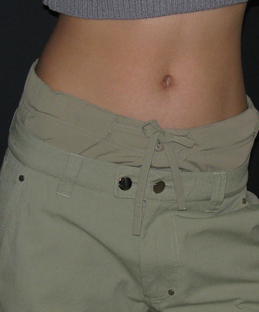 PARTIMENTO WOMEN Double Layered Waist Cargo Pants_Light Khaki