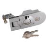 Chrome Compression Flush Mount Push Lock Door Latch for RV Camper Trailer Caravans Tool Box Boats