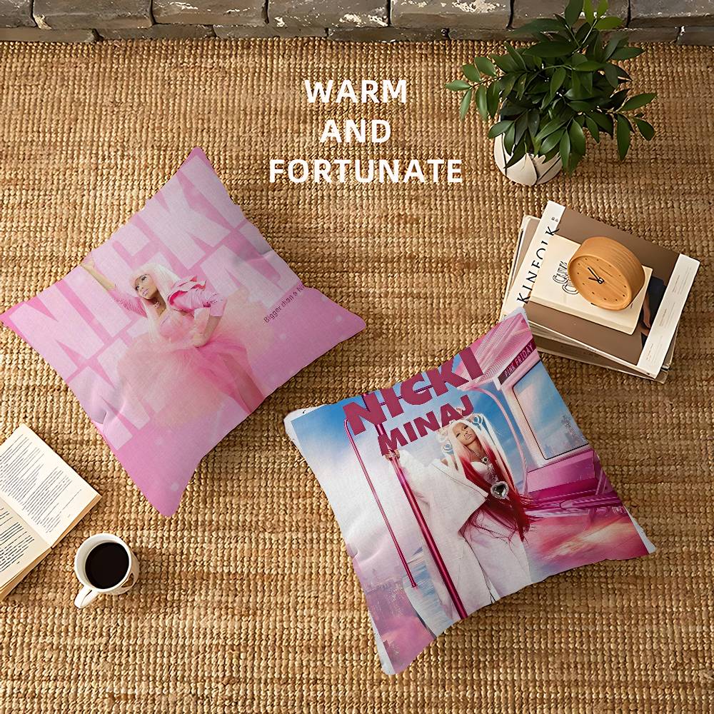 Singer Nicki Minaj Cushion Cover Pillowcase Upholstery Sofa Throw Pillow Home Decor Pillowcas