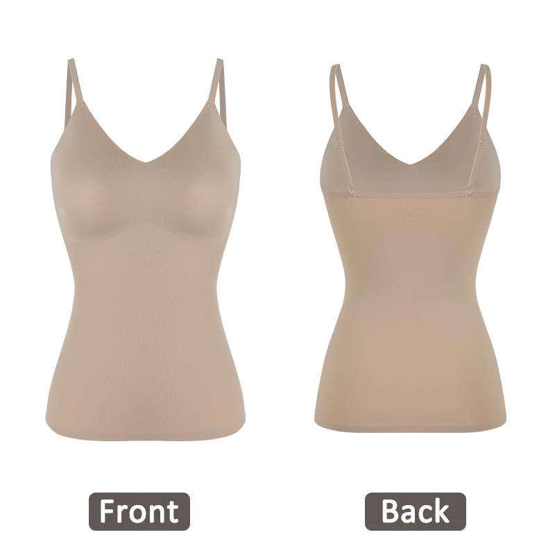 

Женские компрессионные топы на бретельках с v-образным вырезом для похудения, корректирующее белье для женщин, корректирующее белье с регулируемыми бретелями, топы на бретельках M бежевый