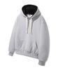 [Double Cotton/Fleece-Lined] Color Block Plain Oversized Hoodie Avh857 (4 Colors) (Type B)