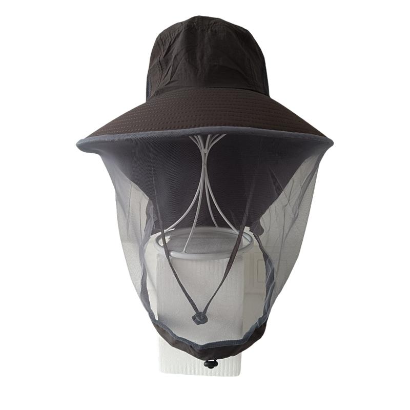 1pc Women and Men's Bucket Hat Anti Mosquito with Net Mesh for Summer Outdoor Breathable Fishing Gardening Hat