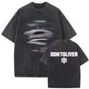 Washed Vintage Rapper Don Toliver Hardstone Psycho Album Print T Shirts Unisex Women Fashion Hip Hop Oversized Tshirts Streetwear