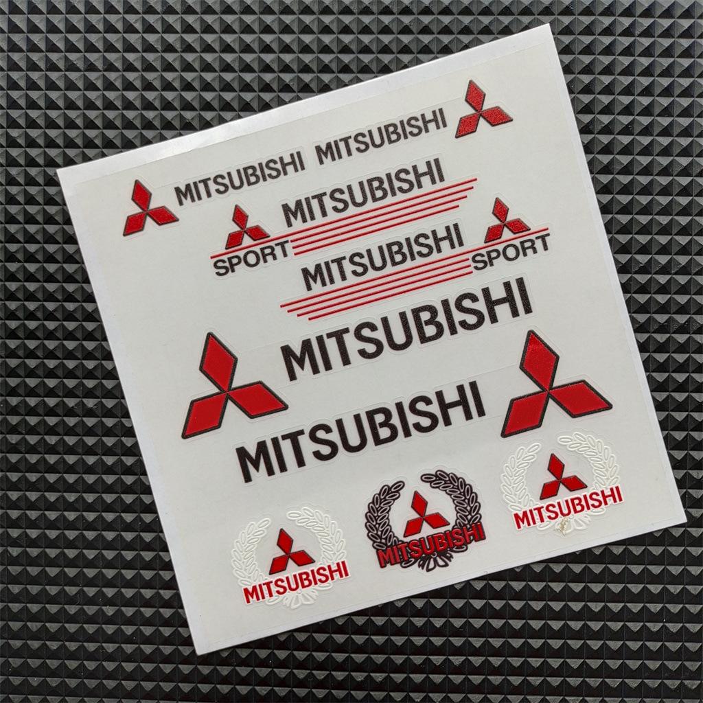 3D Reflective Vinyl Car Motorcycle Stickers Decals For Mitsubishi EVO Ralliart Triton Ex Star Mirage Jinxuan Galant ASX Sticker
