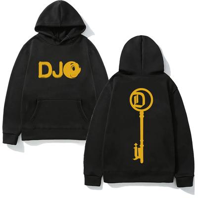 Joe Keery Smiley Face Logo Pullover Hoodie Djo Letter Graphic Clothes Singer's Same Style Clothes Hooded Fashion High Quality