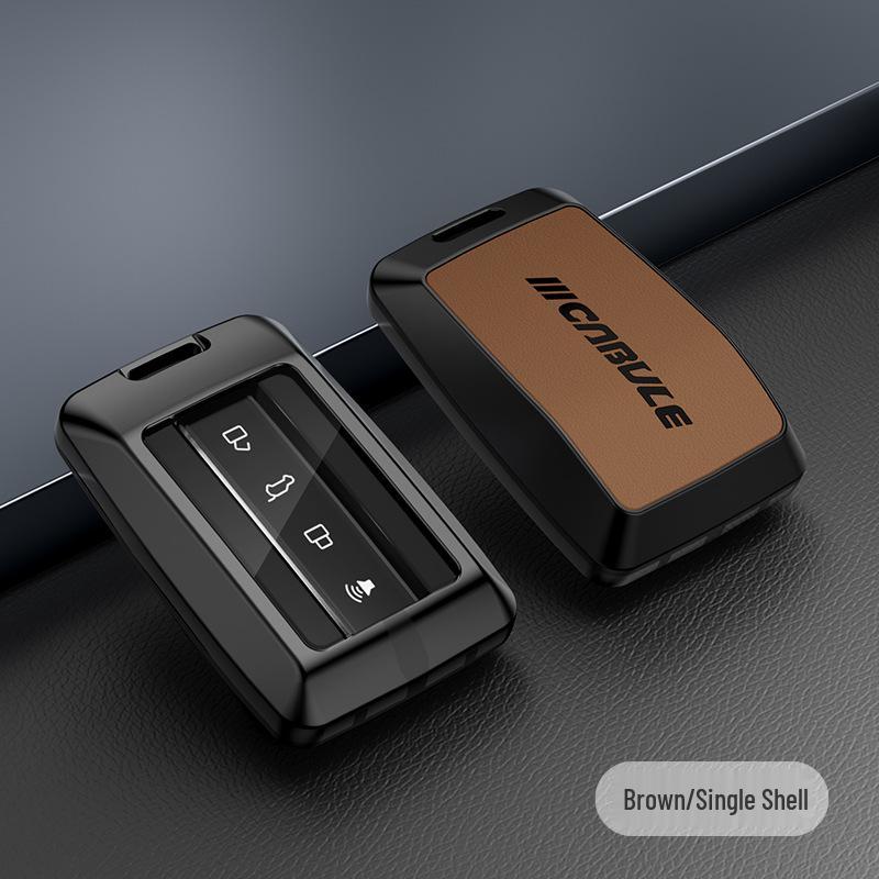 Tank 300 Car Key Case with Alloy and Leather Design with Buckle and Rope
