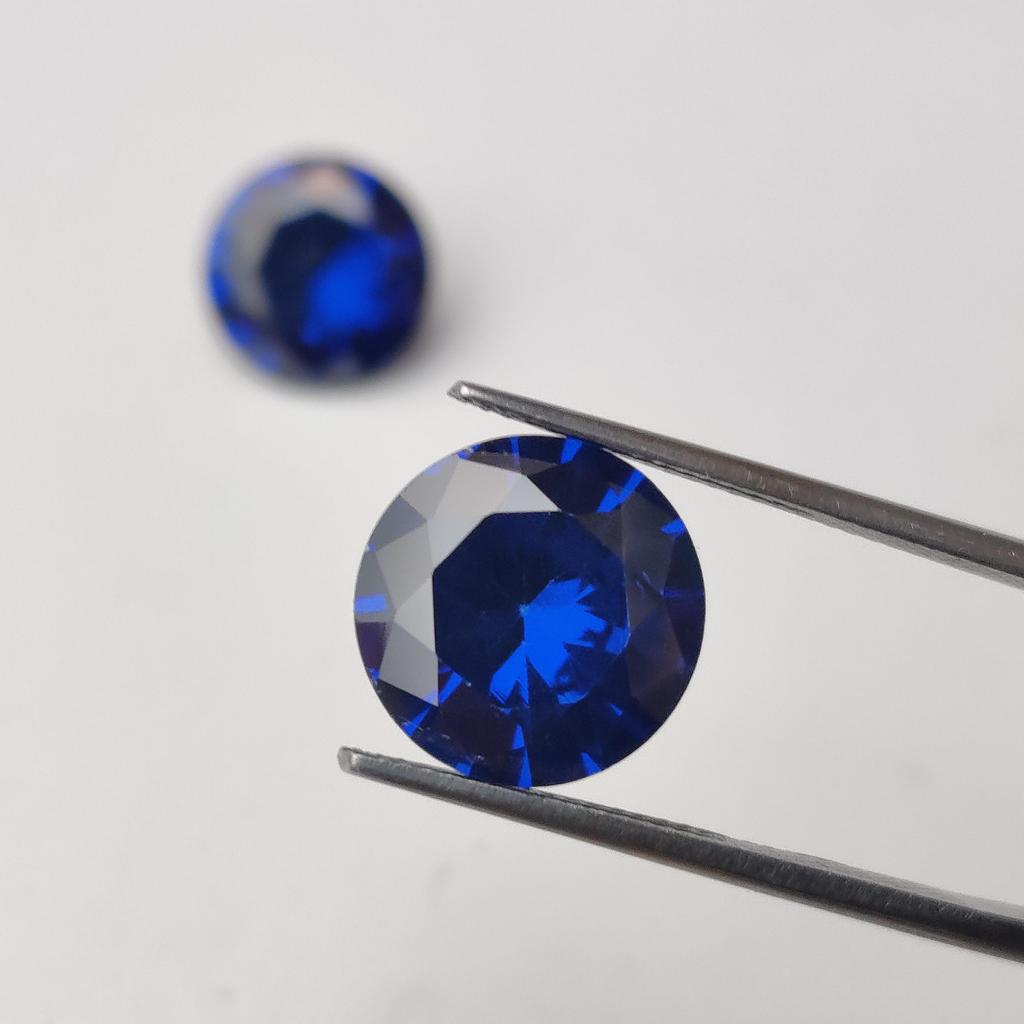 Healing Blue Color Zircon Lot, Amazing Blue Color Natural Round Cut 10 To 12 Mm Size Zircon, Loose Zirconia Lot For Jewelry Making.