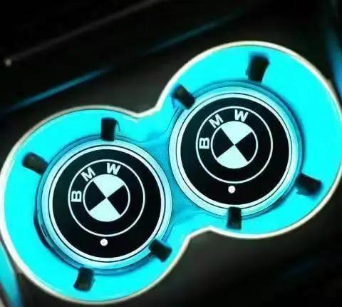 

2025 Hot BMW 7 Color LED Car Cup Holder For M E46 E90 E60 F30 E39 F10 E87 E36 F20 E92 Serie 1 BT21 Light Luminous Coaster Wate