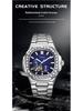 Durenwei Men's Luminous Nautilus Automatic Waterproof Watch with Transparent Skeleton Design