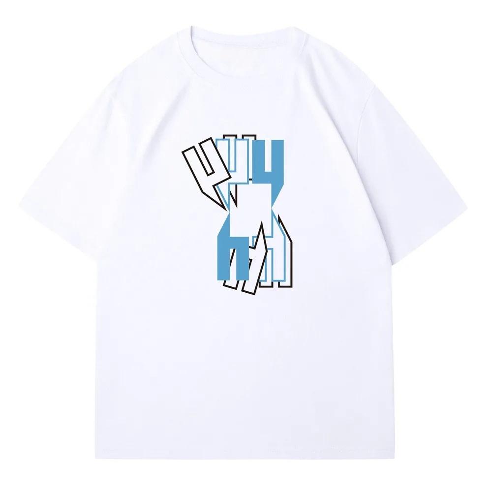 Summer New Yelir World Men's Loose Fit Cotton T-Shirt Short Sleeve Breathable Casual Top Summer Fashion Basic Crew Neck Tee