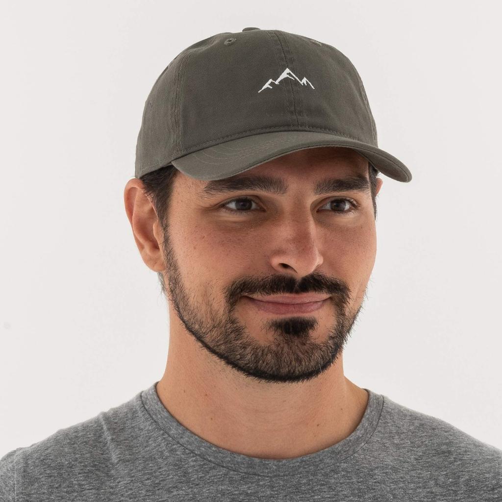 Outdoor Cap Mountain Dad Hat Unstructured Soft Cotton Cap One Size Green -