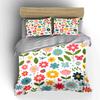 Floral Three-Piece Set For Decoration Exquisite Three-Piece Bedding Set Gift For Kids And Adults