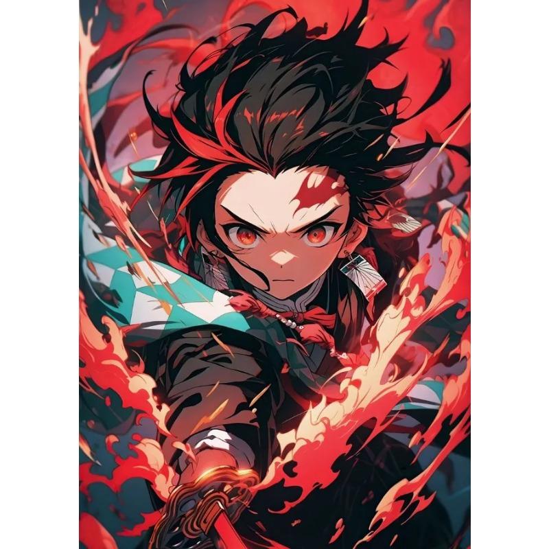 Demon Japanese Popular Classics Anime Character Posters Canvas Printing Wall Art Picture for Living Room Home Decor Gifts