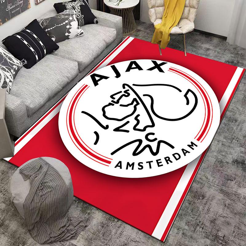 Ajax Amsterdam Logo Teppich geeignet als rutschfeste Matte für das Wohnzimmer oder Schlafzimmer Sofa