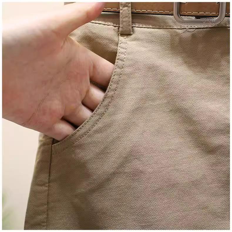 Women's Summer 2025 Wide-Leg Mid-Length Workwear Shorts - Petite & Plus Sizes